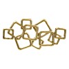 Decoratiune de perete Oriane, metal, aurie, L.100 cm, 223873
