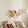 Decoratiune de perete Talie, metal, lemn, bej, L.100 cm, 223874