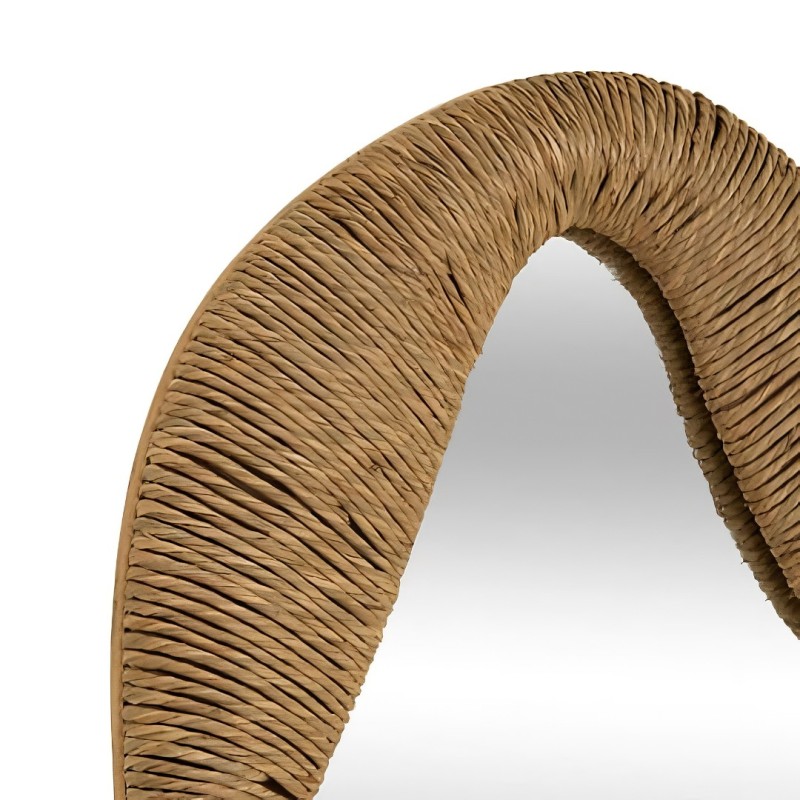 Oglinda Sanoa, material natural, sticla, bej, L.96 cm, 223877