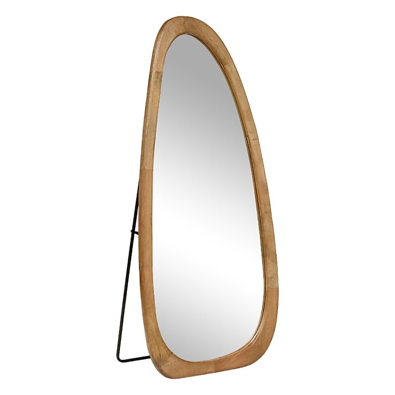 Oglinda de podea Stan, lemn de mango, sticla, H.175 cm, 223890