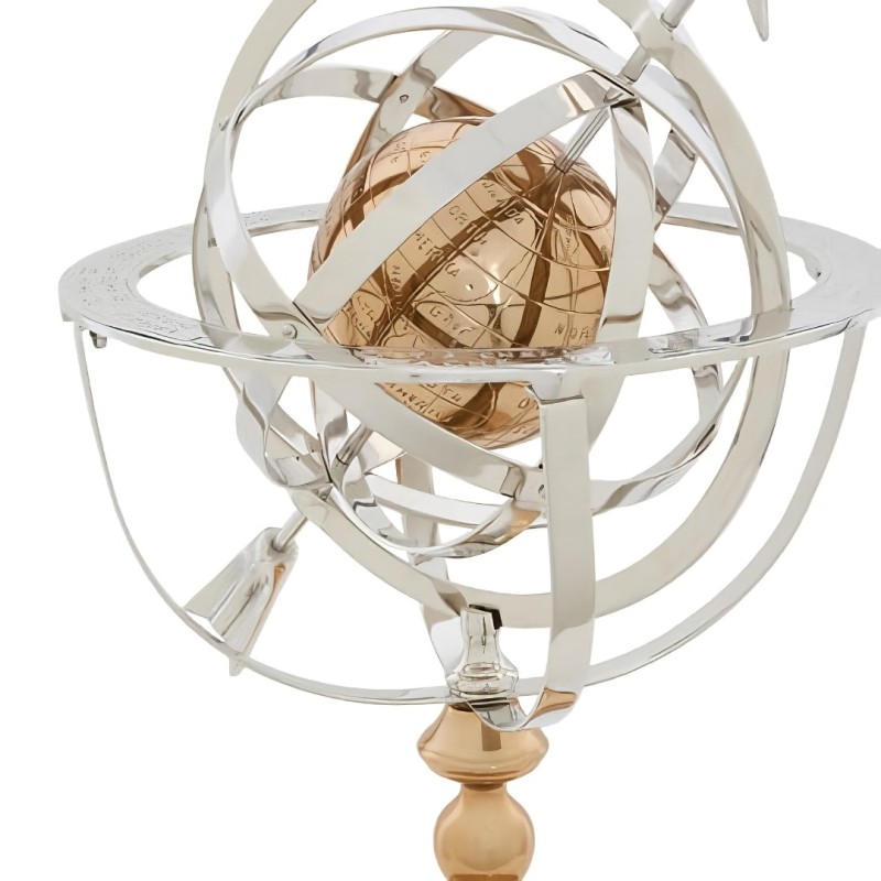Decoratiune Nell, metal, argintiu, H.59 cm, 223901