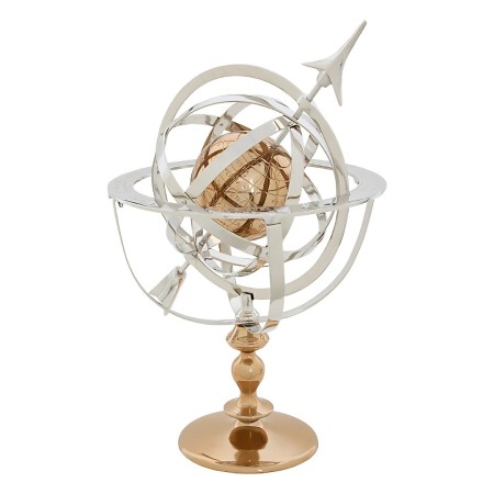 Decoratiune Nell, metal, argintiu, H.59 cm, 223901 