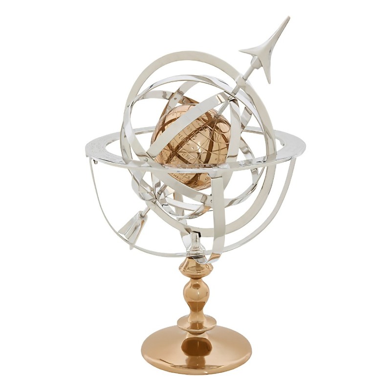 Decoratiune Nell, metal, argintiu, H.59 cm, 223901