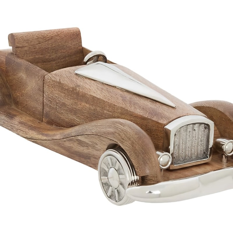 Decoratiune Johan, metal, lemn de mango, maro, L.43 cm, 223906