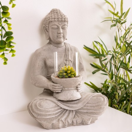 Statueta Buddha asezat, ciment, H.40 cm, 528725146