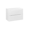 Dulap lavoar Nova White, MDF, PAL melaminat, alb, 2 sertare, L.80 cm, NOVA WHITE 82-80-2S