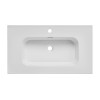 Lavoar GO80, ceramica, alb lucios, L.80 cm, GO 80/DP-8095