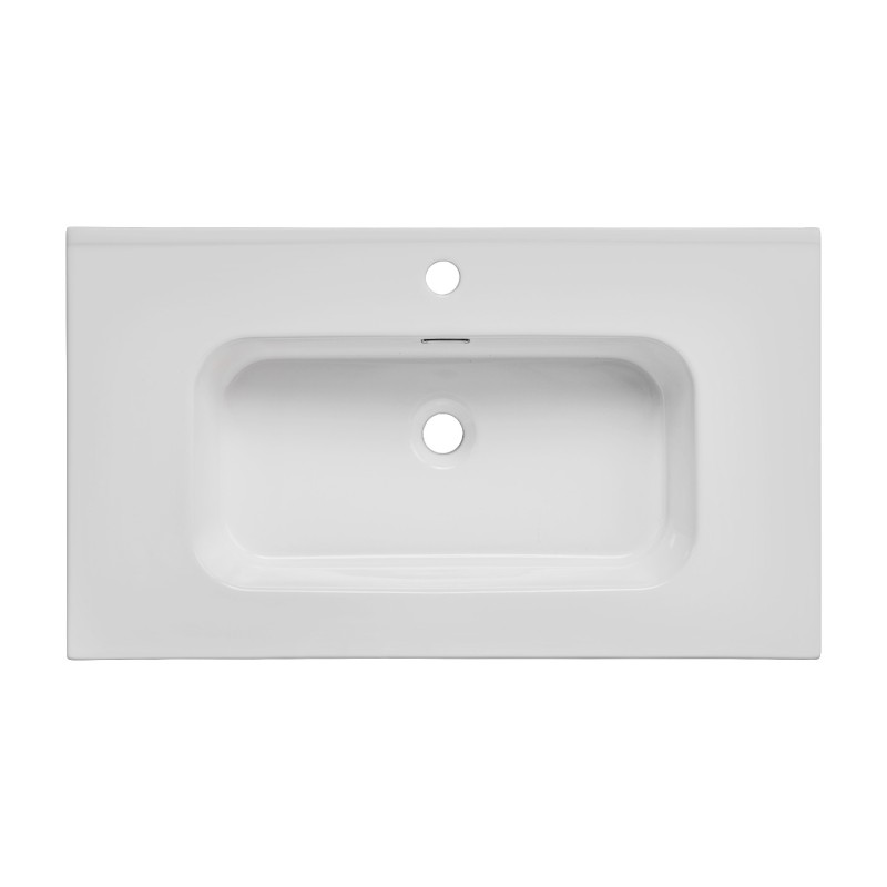 Lavoar GO80, ceramica, alb lucios, L.80 cm, GO 80/DP-8095