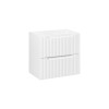 Dulap lavoar Nova White, MDF, PAL melaminat, alb, 2 sertare, L.60 cm, NOVA WHITE 82-60-2S