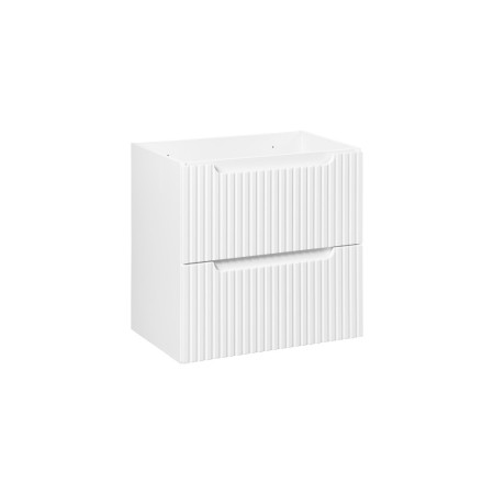 Dulap lavoar Nova White, MDF, PAL melaminat, alb, 2 sertare, L.60 cm, NOVA WHITE 82-60-2S