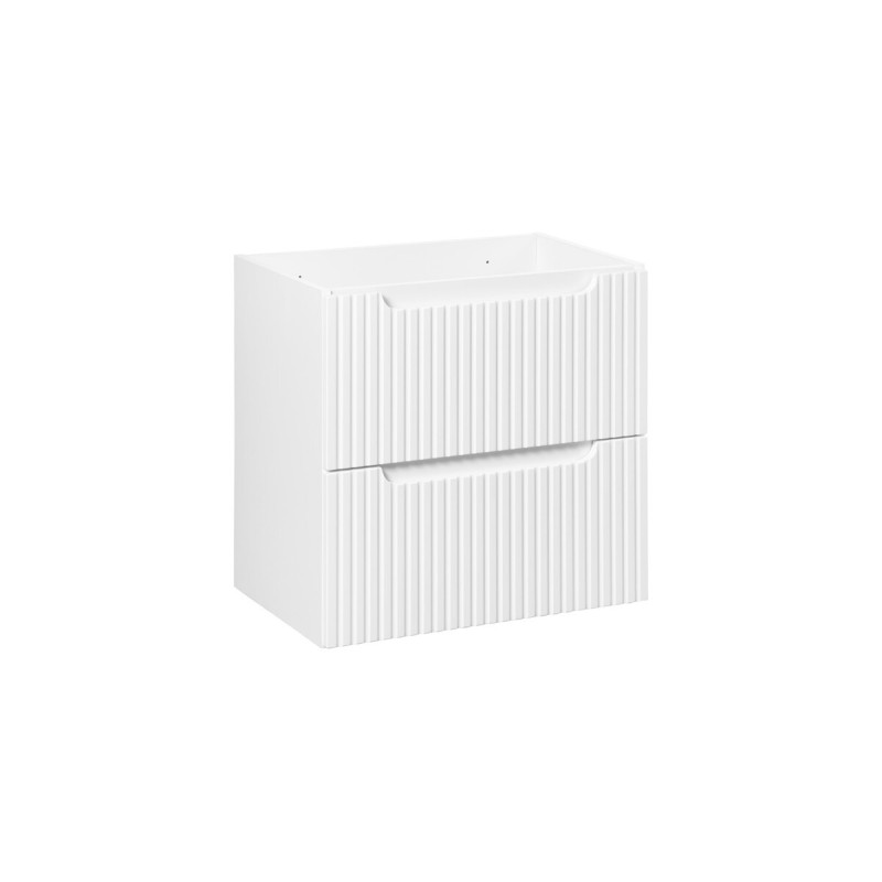 Dulap lavoar Nova White, MDF, PAL melaminat, alb, 2 sertare, L.60 cm, NOVA WHITE 82-60-2S