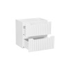 Dulap lavoar Nova White, MDF, PAL melaminat, alb, 2 sertare, L.60 cm, NOVA WHITE 82-60-2S