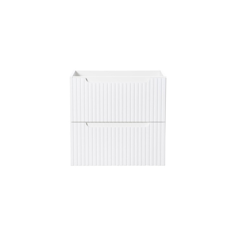Dulap lavoar Nova White, MDF, PAL melaminat, alb, 2 sertare, L.60 cm, NOVA WHITE 82-60-2S