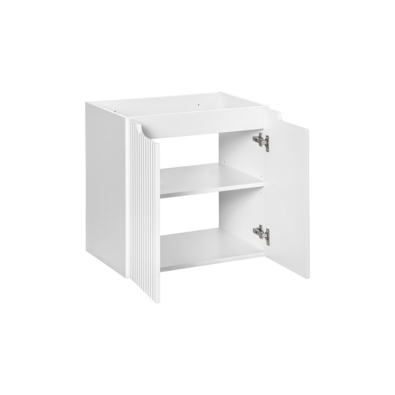 Dulap lavoar Nova White, MDF, PAL melaminat, alb, 2 usi, L.60 cm, NOVA WHITE 82-60-2D