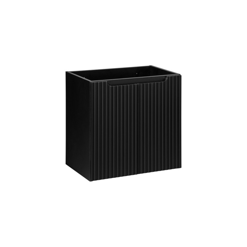 Dulap lavoar Nova Black, MDF, PAL melaminat, negru mat, 2 usi, L.60 cm, NOVA BLACK D2 82-60-2D