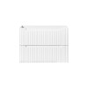 Dulap lavoar Nova White, MDF, PAL melaminat, alb, 2 sertare, L.80 cm, NOVA WHITE 82-80-2S