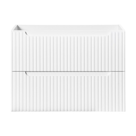 Dulap lavoar Nova White, MDF, PAL melaminat, alb, 2 sertare, L.80 cm, NOVA WHITE 82-80-2S