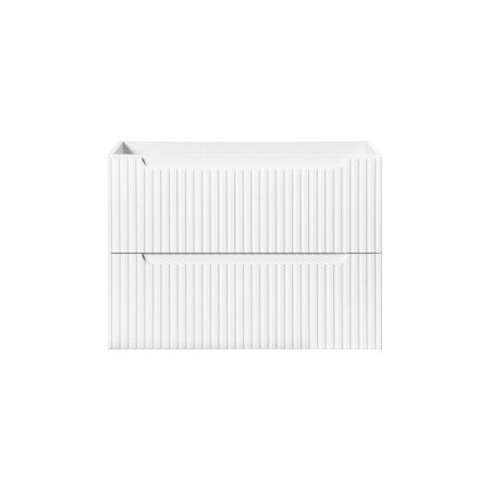 Dulap lavoar Nova White, MDF, PAL melaminat, alb, 2 sertare, L.80 cm, NOVA WHITE 82-80-2S