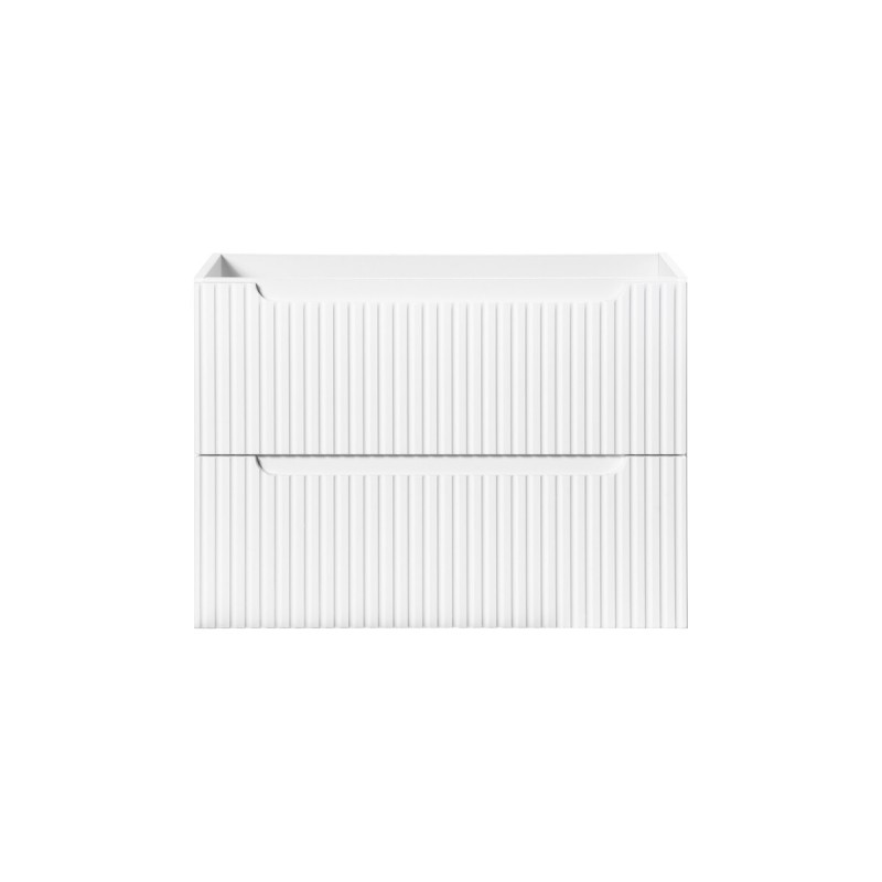 Dulap lavoar Nova White, MDF, PAL melaminat, alb, 2 sertare, L.80 cm, NOVA WHITE 82-80-2S
