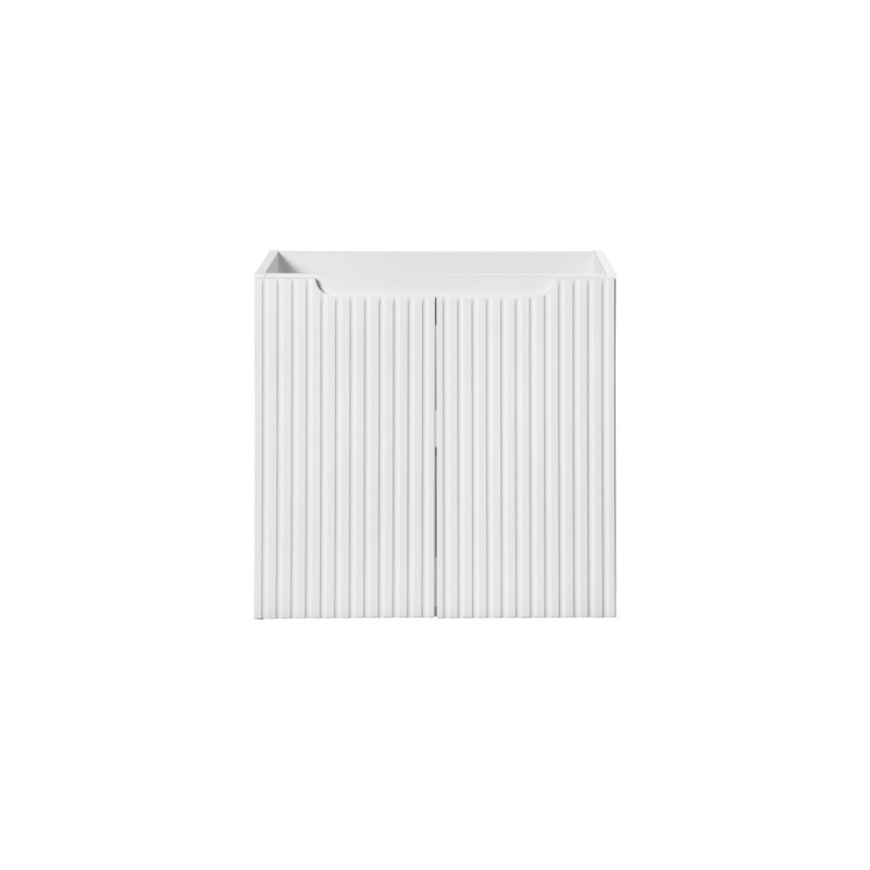 Dulap lavoar Nova White, MDF, PAL melaminat, alb, 2 usi, L.60 cm, NOVA WHITE 82-60-2D