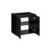Dulap lavoar Nova Black, MDF, PAL melaminat, negru mat, 2 usi, L.60 cm, NOVA BLACK D2 82-60-2D