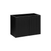 Dulap lavoar Nova Black, MDF, PAL melaminat, negru mat, 2 usi, L.80 cm, NOVA BLACK D2 82-80-2D