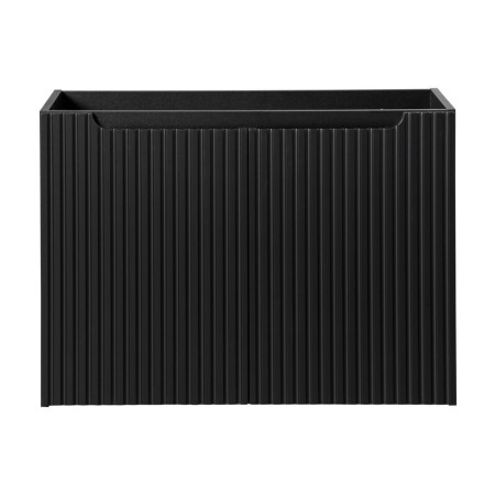 Dulap lavoar Nova Black, MDF, PAL melaminat, negru mat, 2 usi, L.80 cm, NOVA BLACK D2 82-80-2D