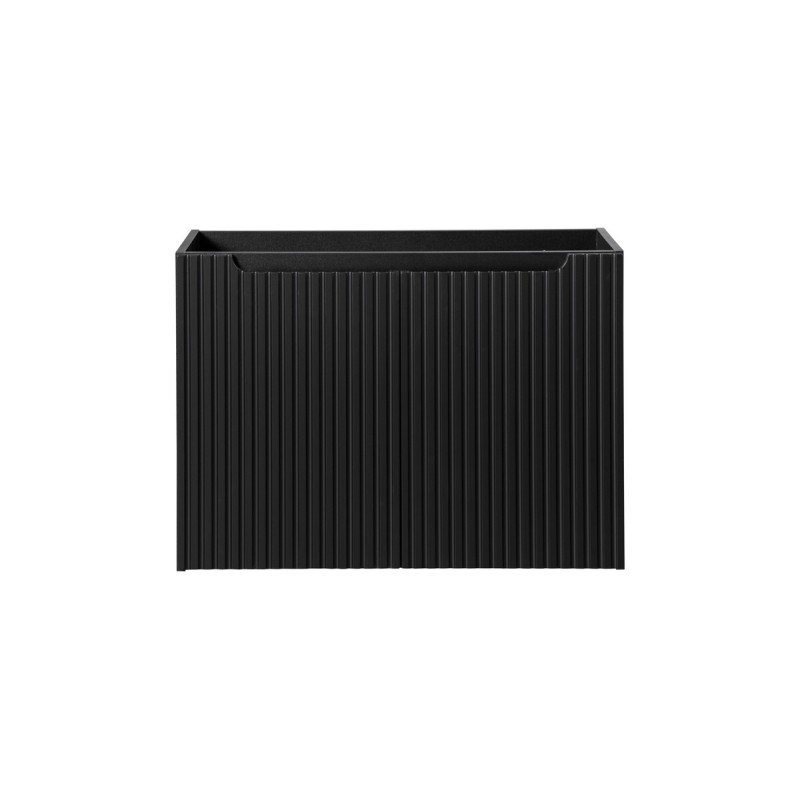 Dulap lavoar Nova Black, MDF, PAL melaminat, negru mat, 2 usi, L.80 cm, NOVA BLACK D2 82-80-2D