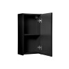 Dulap suspendat Nova Black, MDF, PAL melaminat, negru mat, 1 usa, L.30 cm, NOVA BLACK D 83-30-1D(W83-01D)