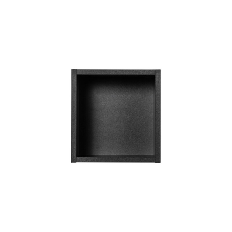 Dulap suspendat Nova Black Qubik, PAL melaminat, negru mat, L.26 cm, NOVA BLACK A 83-27-Q(W83-04D)