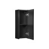 Dulap suspendat Nova Black, MDF, PAL melaminat, negru mat, 1 usa, L.20 cm, NOVA BLACK D 83-20-1D(W83-01D)