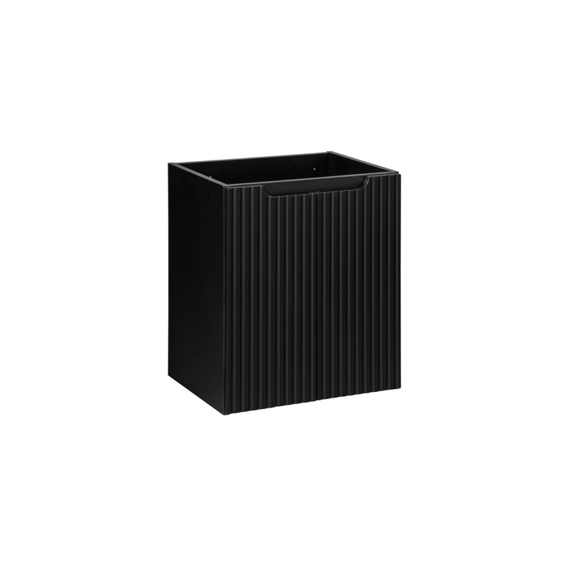 Dulap lavoar Nova Black, MDF, PAL melaminat, negru mat, 2 usi, L.50 cm, NOVA BLACK D2 82-50-2D