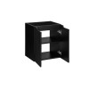 Dulap lavoar Nova Black, MDF, PAL melaminat, negru mat, 2 usi, L.50 cm, NOVA BLACK D2 82-50-2D