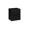 Dulap lavoar Nova Black, MDF, PAL melaminat, negru mat, 2 sertare, L.50 cm, NOVA BLACK D2 82-50-2S