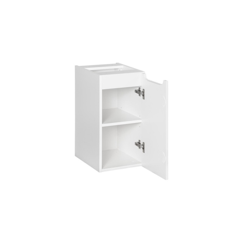 Dulap lateral Nova White, MDF, PAL melaminat, alb, 1 usa, H.57 cm, NOVA WHITE 81-30-1D