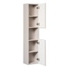 Dulap inalt Nova Cashmere, MDF, PAL melaminat, cashmir mat, 2 usi, H.140 cm, NOVA CASHMERE 80-03-2D