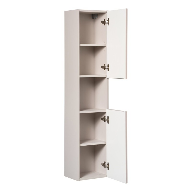 Dulap inalt Nova Cashmere, MDF, PAL melaminat, cashmir mat, 2 usi, H.140 cm, NOVA CASHMERE 80-03-2D