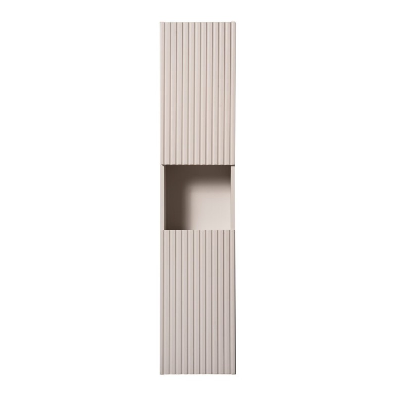 Dulap inalt Nova Cashmere, MDF, PAL melaminat, cashmir mat, 2 usi, H.140 cm, NOVA CASHMERE 80-03-2D