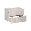 Dulap lavoar Nova Cashmere, MDF, PAL melaminat, cashmir mat, 2 sertare, L.80 cm, NOVA CASHMERE 82-80-2S