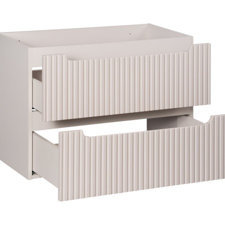 Dulap lavoar Nova Cashmere, MDF, PAL melaminat, cashmir mat, 2 sertare, L.80 cm, NOVA CASHMERE 82-80-2S