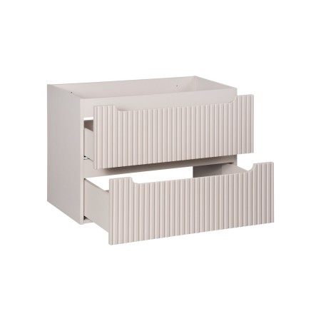 Dulap lavoar Nova Cashmere, MDF, PAL melaminat, cashmir mat, 2 sertare, L.80 cm, NOVA CASHMERE 82-80-2S