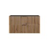 Dulap lavoar Xilo, MDF, PAL melaminat, gri antracit/stejar wotan, 2 sertare, L.100 cm, XILO BLACK WOTAN 82-100-D-2S