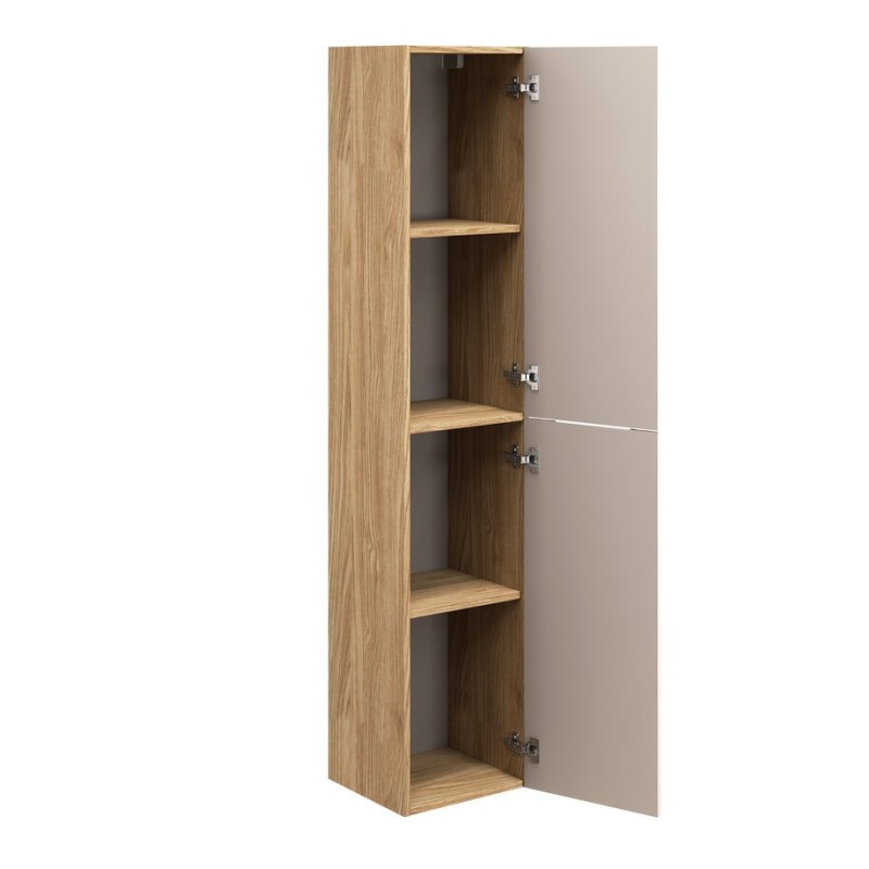 Dulap inalt Ocean Beige, MDF, PAL melaminat, stejar/bej, 2 usi, H.170 cm, OCEAN BEIGE 80-02-2D