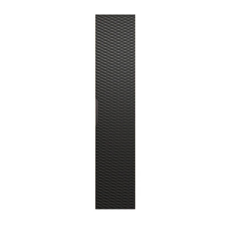 Dulap inalt Ocean Black, MDF, PAL melaminat, negru mat/stejar uleiat, 1 usa, H.170 cm, OCEAN BLACK 80-01-1D