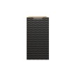 Dulap lateral Ocean Black, MDF, PAL melaminat, negru mat/stejar uleiat, 1 usa, L.30 cm, OCEAN BLACK 81-30-1D
