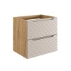 Dulap lavoar Ocean Beige, MDF, PAL melaminat, stejar/bej, 2 sertare, L.60 cm, OCEAN BEIGE 82-60-2S