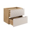 Dulap lavoar Ocean Beige, MDF, PAL melaminat, stejar/bej, 2 sertare, L.70 cm, OCEAN BEIGE 82-70-2S