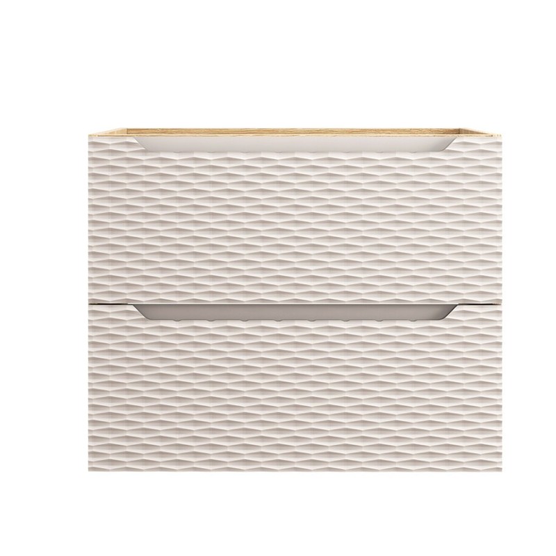 Dulap lavoar Ocean Beige, MDF, PAL melaminat, stejar/bej, 2 sertare, L.70 cm, OCEAN BEIGE 82-70-2S