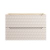 Dulap lavoar Ocean Beige, MDF, PAL melaminat, stejar/bej, 2 sertare, L.90 cm, OCEAN BEIGE 82-90-2S