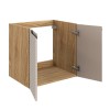 Dulap lavoar Ocean Beige, MDF, PAL melaminat, stejar/bej, 2 usi, L.60 cm, OCEAN BEIGE 82-60-2D
